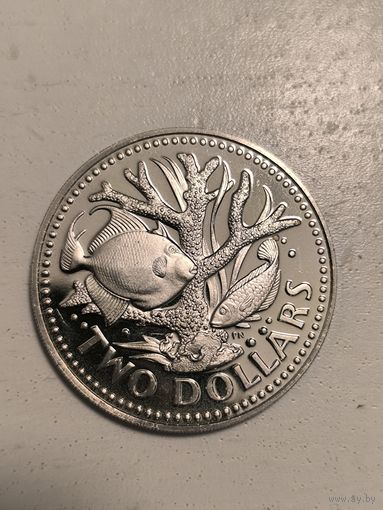 1977 2 dollars Barbados