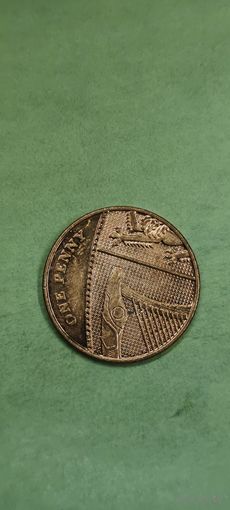 Великобритания 1 пенни 2016