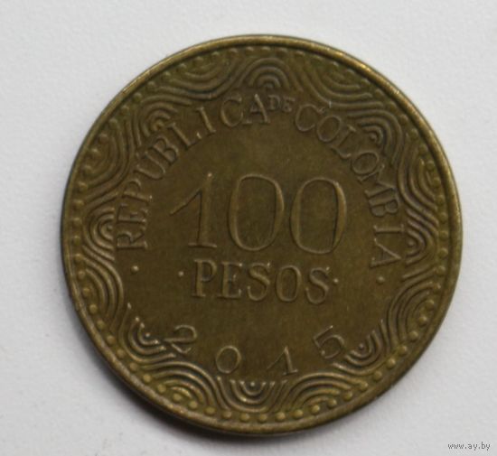 Колумбия, 100 песо, 2015 год