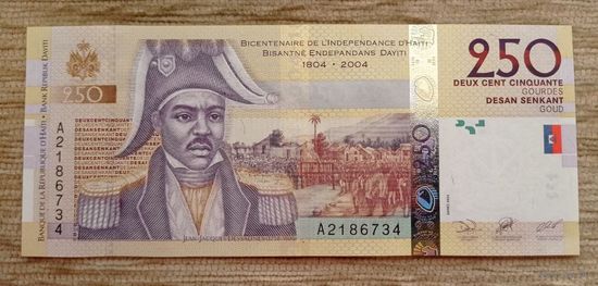 Werty71 Гаити 250 гурдов 2004 UNC банкнота 200 Лет Независимости