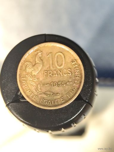 Франция 10 франков 1955