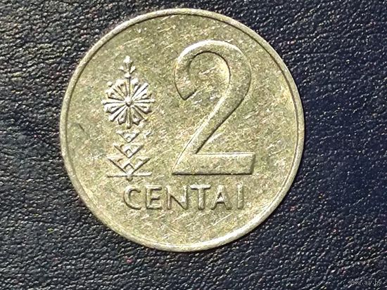 Литва 2 цента 1991          -2-