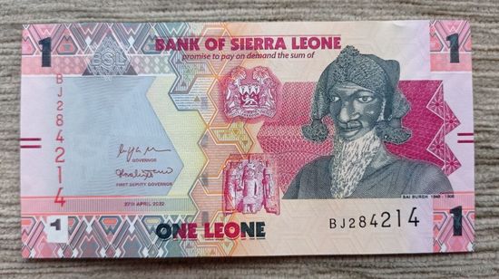 Werty71 Сьерра Леоне 1 леоне 2022 UNC Банкнота