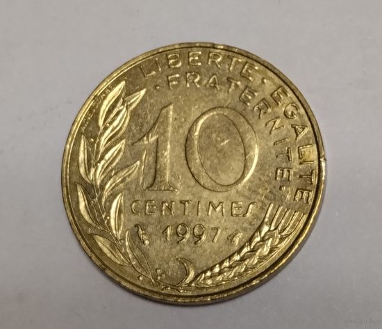 Франция 10 сантим 1997