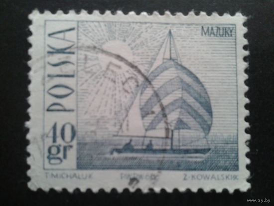 Польша 1966 стандарт, парусник