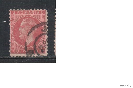 Румыния-1879, (Мих.51) гаш. , Стандарт, Принц Карл I, (1)