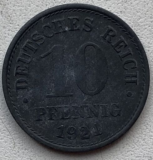 Германия 10 пфеннигов 1921 г.