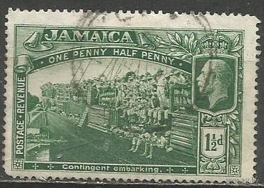 Ямайка. Король Георг V. 1-я Мировая Война. 1919г. Mi#73.