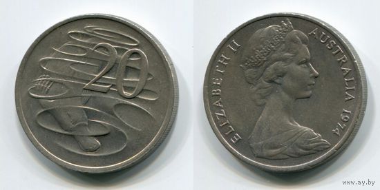 Австралия. 20 центов (1974, XF)