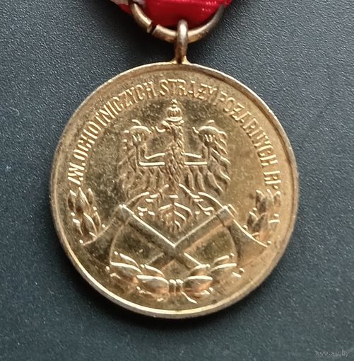 Медаль "За Заслуги на пожаре" Польша