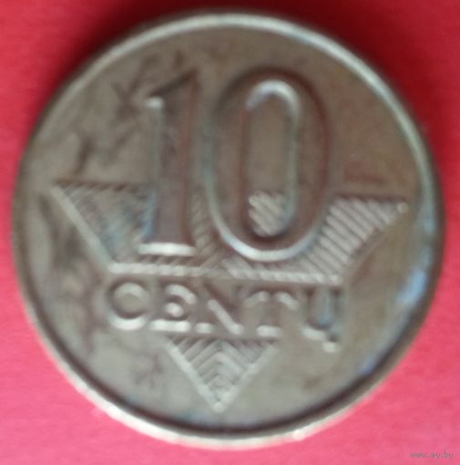 Литва 10 центов 1997