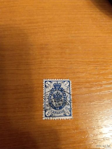1891 Россия Великое княжество Финляндское герб мих39 с кружочками (1-7)