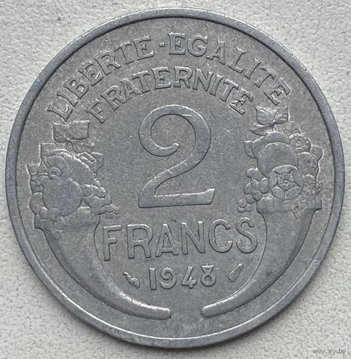 Франция 2 франка 1948 г.