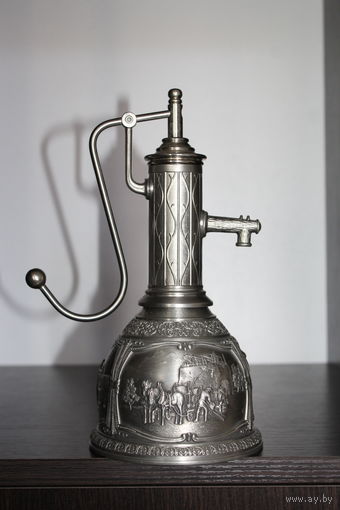 Оловянный кувшин/насос для шнапса, Германия, клеймо, ZINN.