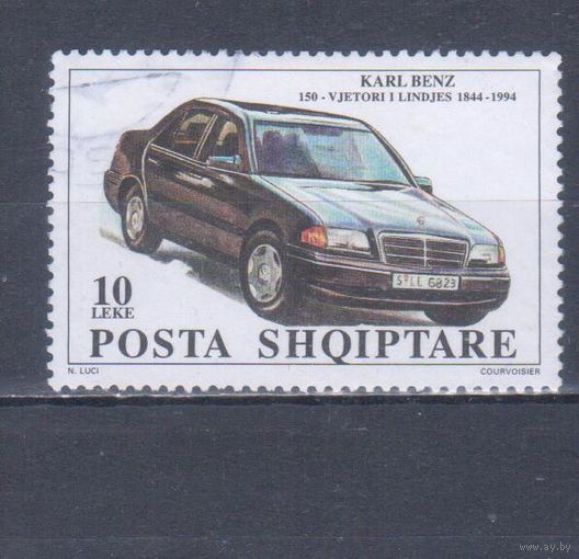 [39] Албания 1994. Автомобиль. Гашеная марка.