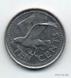 БАРБАДОС 10 ЦЕНТОВ 2004. ФАУНА. ЧАЙКА БОНАПАРТА