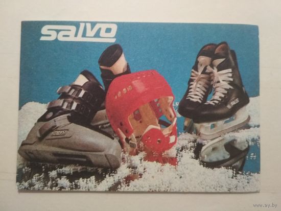 Карманный календарик . SALVO . 1988 год