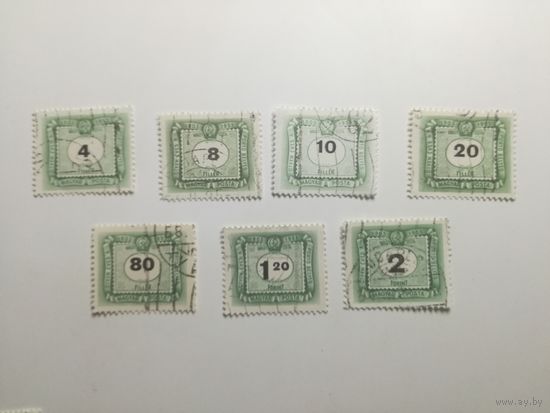 Венгрия 1953. 50-летие венгерских почтовых марок. Доплатные марки.