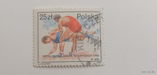 Польша 1987. Успешные польские спортсмены на нескольких чемпионатах мира в 1986 году. Спорт.