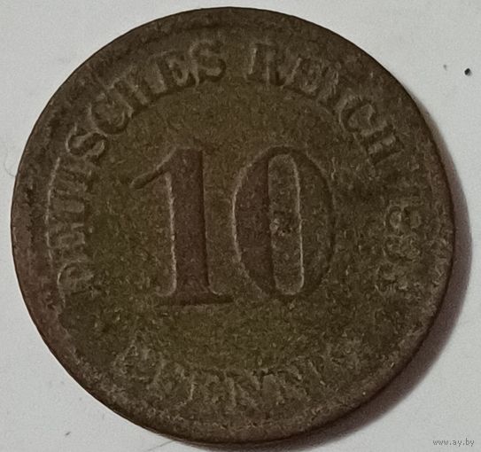 10 пфеннигов 1893год