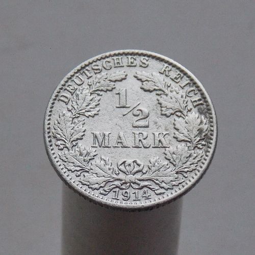 Германия 1/2 марки 1914 J
