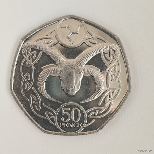 Остров Мэн 50 пенс 2020