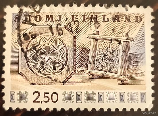 Финляндия 1976. Народное искусство. Резьба по дереву