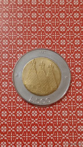 Сан Марино 500 лир 1987