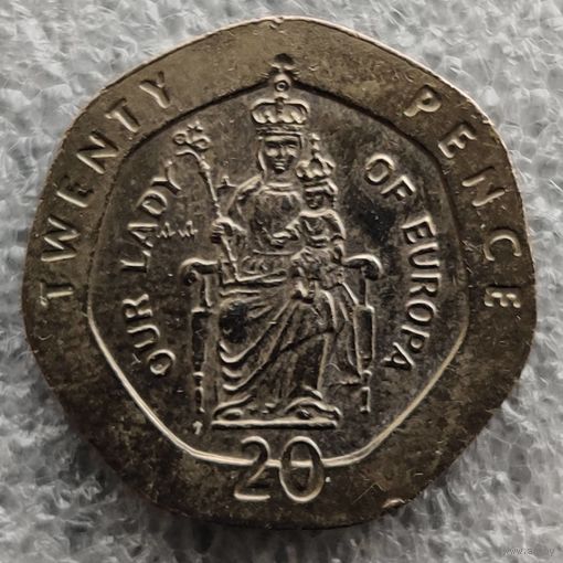 Гибралтар 20 пенсов  1997 г.