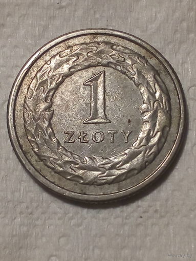 1 злотый Польша 2008 год