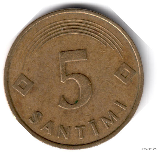 Латвия. 5 сантимов. 1992 г.