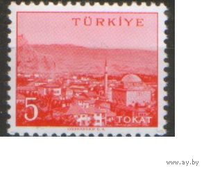 Марка из серии 1960г. Турция "Города и провинции. Токат" MNH