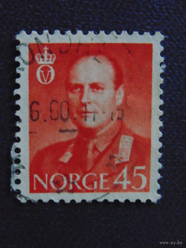 Норвегия 1958 г. Король Олаф V.