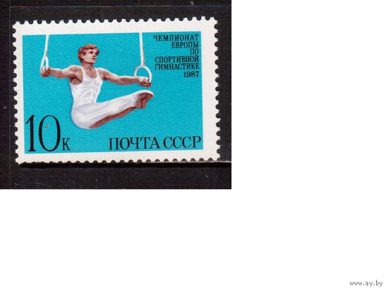 СССР-1987, (Заг.5761)  ** , Спорт, Гимнастика