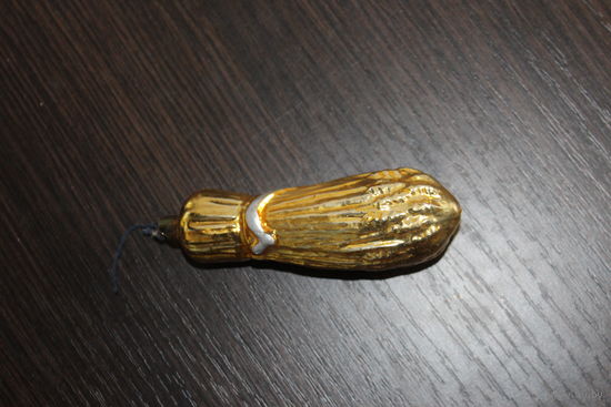 Новогодняя елочная игрушка, из СССР "Сноп", тонкое стекло.