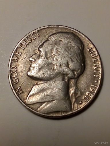 5 центов США 1980 год