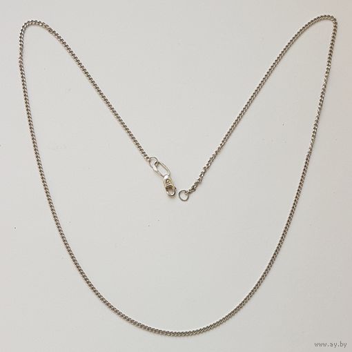 Цепочка серебро. 925 проба, зубр. Клеймо. Длина 45 см.