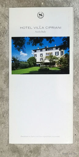 Рекламный буклет  гостиницы Villa Cipriani Italy