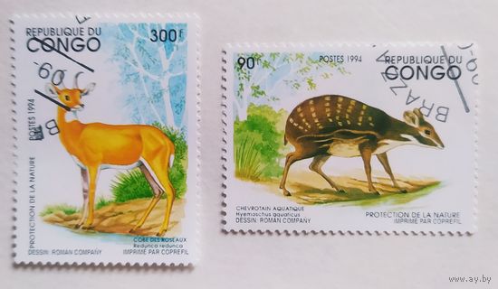 Конго.1994.олень