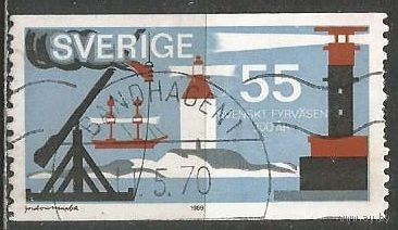Швеция. 300 лет маякам Швеции. 1969г. Mi#656.