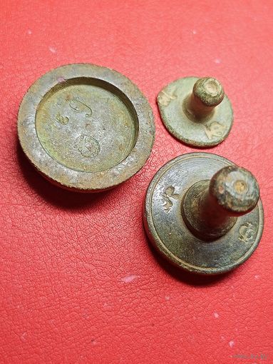 Гирьки весовые,Российская Империя,3штуки