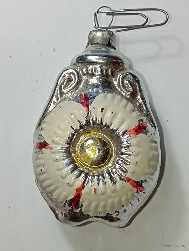 Ёлочная игрушка , Ваза  . СССР .