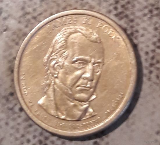 1 доллар 2009 США  11й президент Джеймс К. Полк
