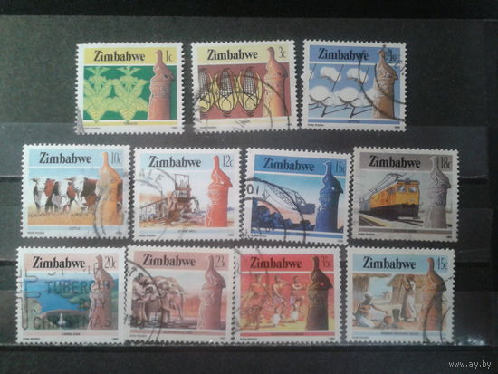 Зимбабве, 1985. Стандарт. Культура, технология, экономика. Mi-9,4 евро гаш.