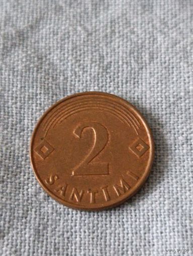 Латвия. 2 сантима 2000 года. (4)