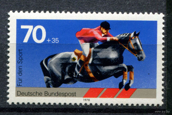 Германия (ФРГ) - 1978г. - Спортивная помощь - полная серия, MNH с отпечатком [Mi 968] - 1 марка