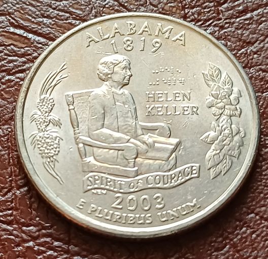 США 25 центов , Р 2003 Квотер штата Алабама   ( 2-5-5 )