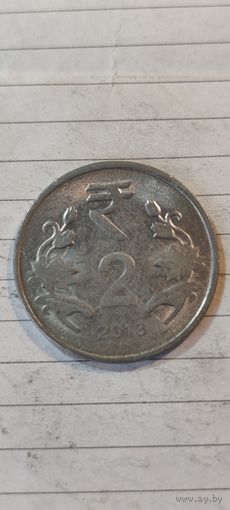 Индия 2 рупе 2013