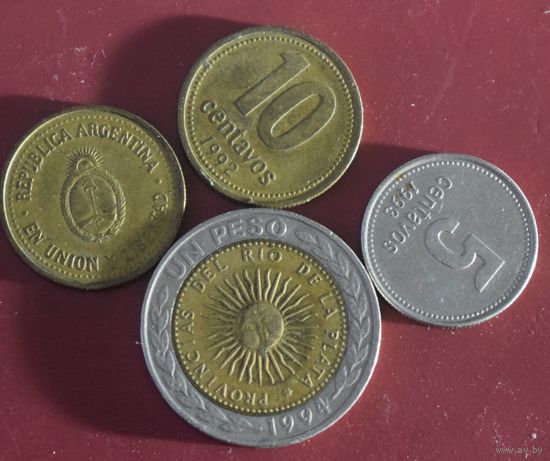 Аргентина 4 монеты