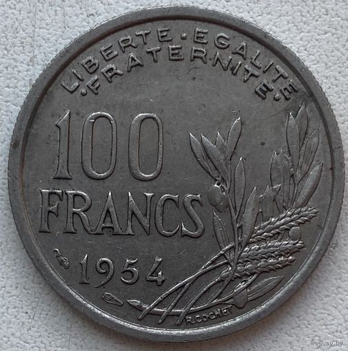 Франция 100 франков 1954 г.